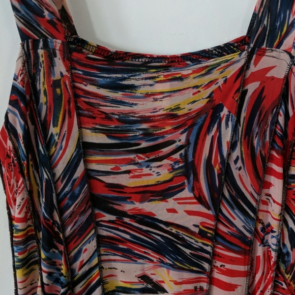 etc. Short Dress Multicolored Size L - Picture 5 of 6